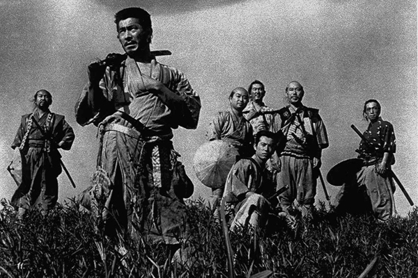 A scene from "Seven Samurai."