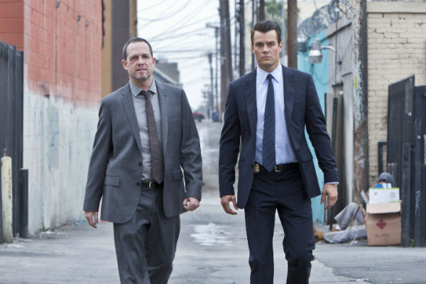 Dean Winters, left, and Josh Duhamel in "Battle Creek."