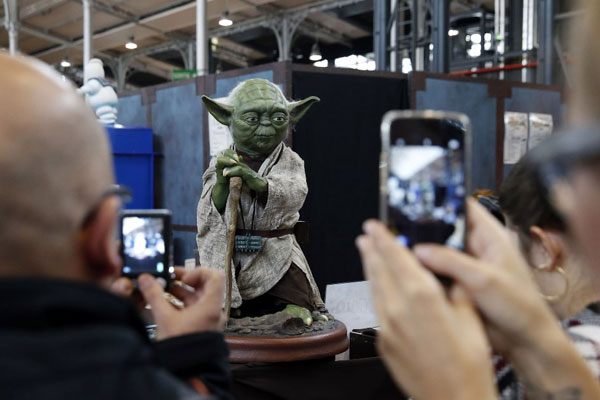 The scene at the first Comic Con convention in Paris this October.