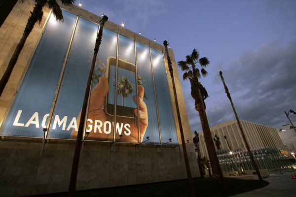 LACMA's new land is across from the Broad Contemporary Art Museum, photographed above on Feb. 1, 2008. 