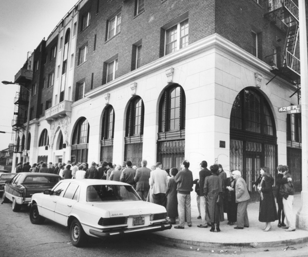 The old Dunbar Hotel on Central Ave. in Los Angeles played host over the years to such entertainers as Duke Ellington, and Nellie Lutcher and Louis Armstrong.