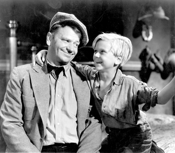Wallace Beery, left, and Jackie Cooper starred in "The Champ."