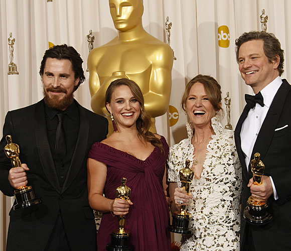 Christian Bale, Natalie Portman, Melissa Leo and Colin Firth