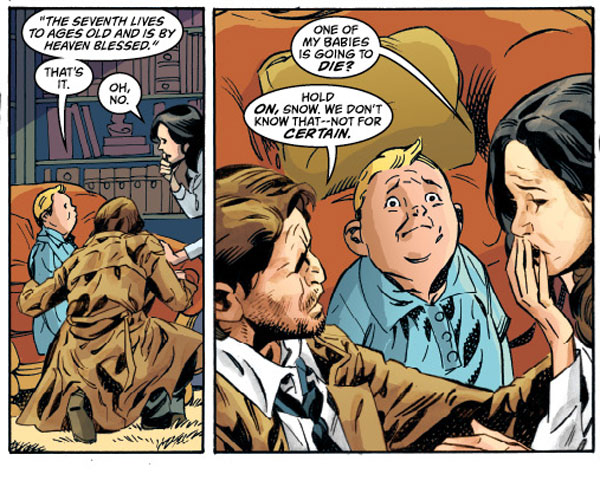 "Fables" issue #109 shows Snow, Bigby and their children.