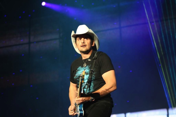 Brad Paisley performs on the Mane Stage.