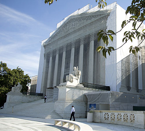 The Supreme Court building in Washington