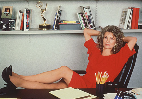 Candice Bergen, who won the actress award for "Murphy Brown."