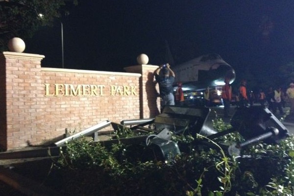 Space shuttle Endeavour in Leimert Park