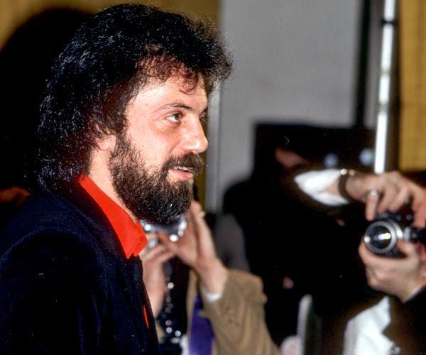 Billy Joel, winner for male rock vocal performance on "Glass Houses," at the Grammy Awards in 1981.